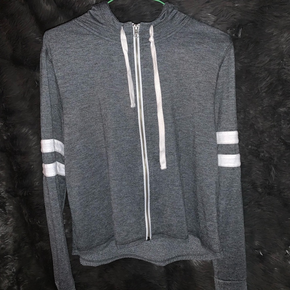 Grey and White Sweater